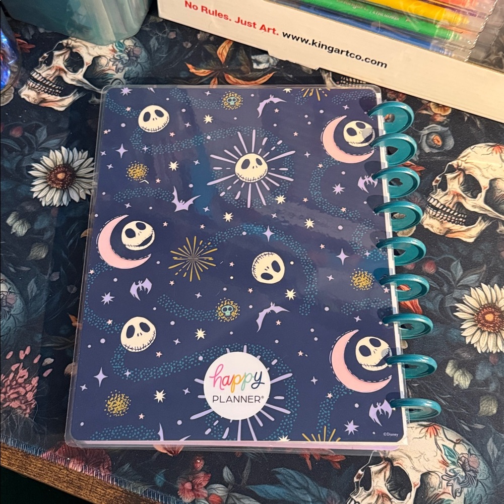 Disney Happy Planner nightmare before xmas - notebook paper & metal discs - NEW - Picture 4 of 6